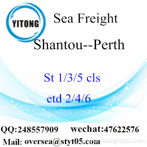 Shantou Port LCL Konsolidierung nach Perth